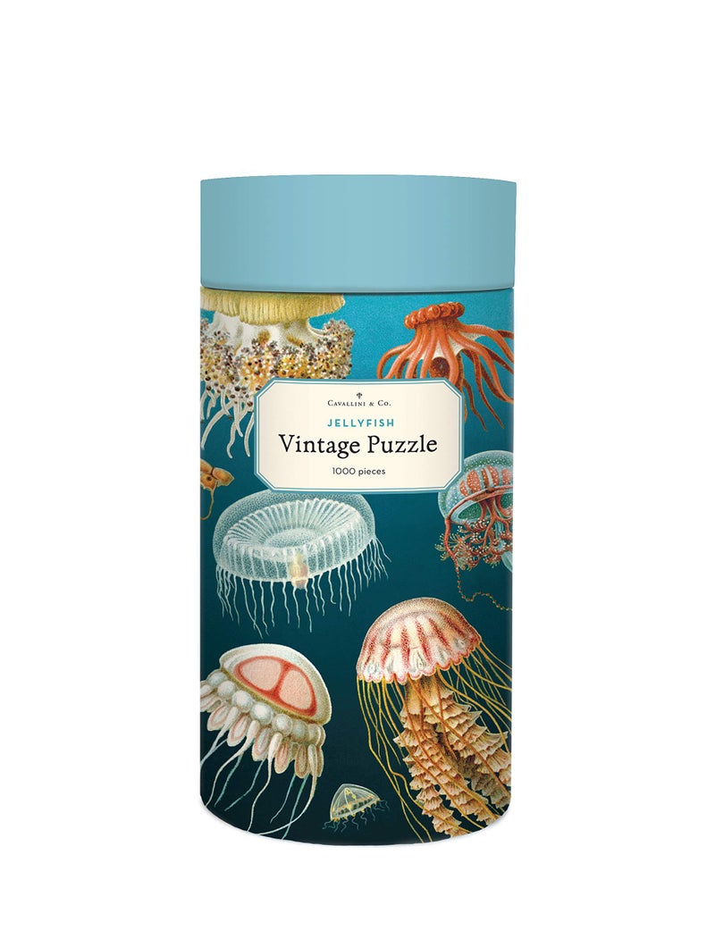 CAVANILLI & CO. Cavallini Papers & Co. Jelly Fish 1,000 Piece Puzzle, Multi - Image 1